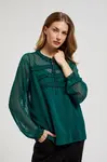 Marisse Women's Shirt Z-Ko-4546 D.Green