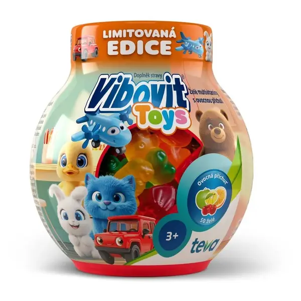 VIBOVIT Toys želé bonbóny multivitamín 50 kusů