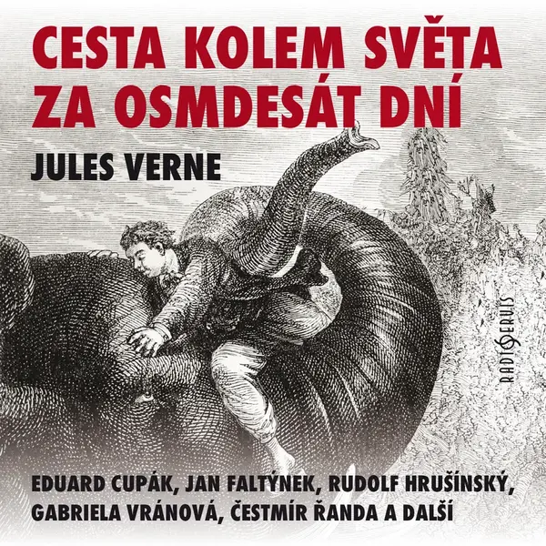 Cesta kolem světa za osmdesát dní - Jules Verne, Gabriela Vránová, Jan Skopeček, Eduard Cupák, Rudolf Hrušínský, Jan Faltýnek - audiokniha