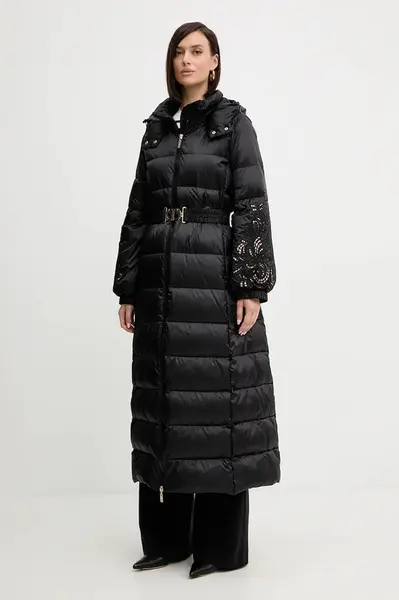 Péřová bunda Twinset černá barva, zimní, 252TP2430