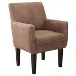 Sit & More KŘESLO, textil, hnědá