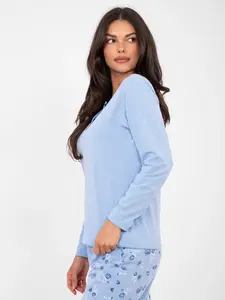 Dámské světle modré pyžamo