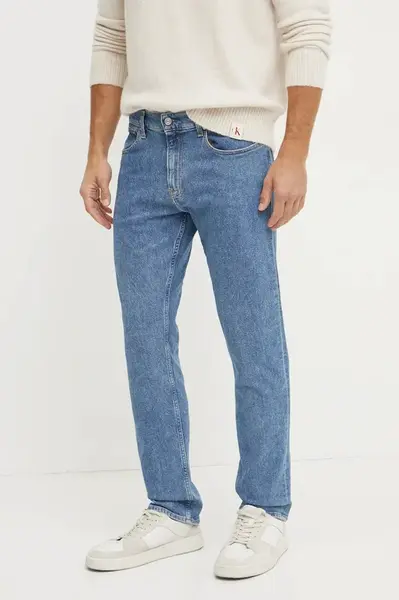 Džíny Calvin Klein Jeans pánské, modrá barva, J30J327082