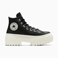 Kožené kecky Converse Chuck Taylor All Star Lugged Heel dámské, černá barva, A12328C