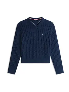 TOMMY HILFIGER Sveter  námornícka modrá