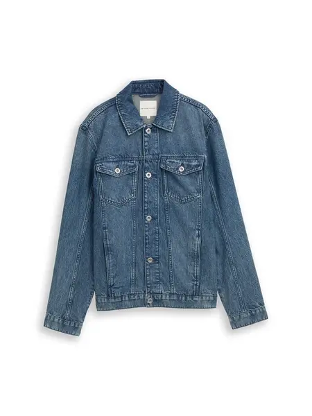 TOM TAILOR Prechodná bunda  modrá denim