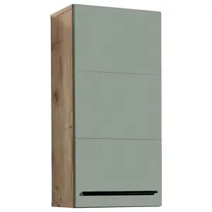 Xora ZÁVĚSNÁ SKŘÍŇKA, zelená, barvy dubu, 34/70/23 cm