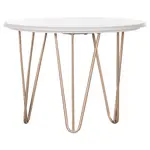 Landscape ODKLÁDACÍ STOLEK, bílá, barvy zlata