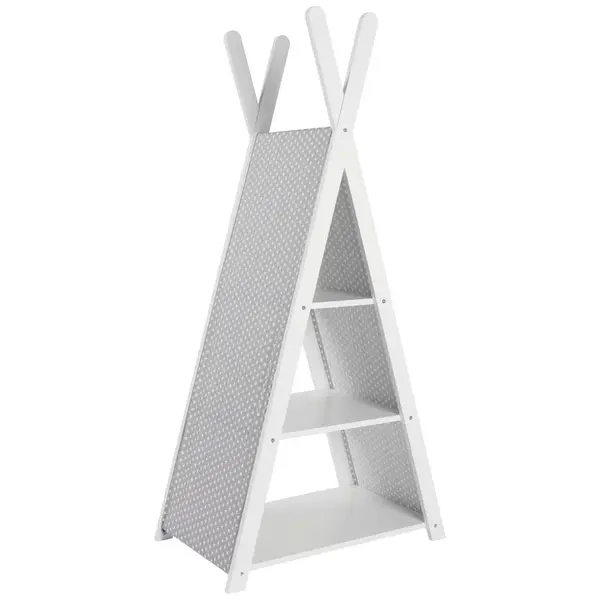 My Baby Lou REGÁL DO DĚTSKÉHO POKOJE, šedá, bílá, 65/43,7/135 cm