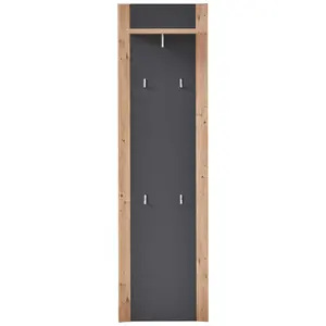 Xora ŠATNÍ PANEL, barvy grafitu, dub artisan, 48/170/30 cm