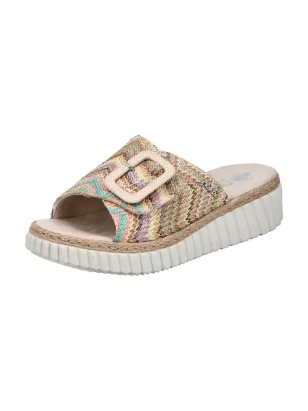 Rieker Šľapky  béžová / modrá / zelená / ružová