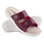 Dámské pantofle na klínku s kamínky červené vel. 37