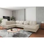 Sit & More SEDACÍ SOUPRAVA, textil, krémová