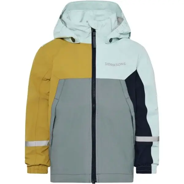 DIDRIKSONS PILVI 2 Chlapčenská prechodná bunda, sivá, veľkosť