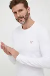 Tričko s dlouhým rukávem Guess bílá barva, M2YI28 J1314
