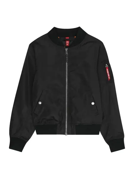 ALPHA INDUSTRIES Prechodná bunda 'MA-1'  čierna