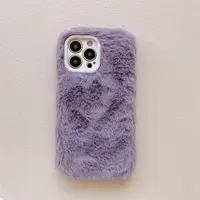 Warm Plush Mobile Phone Case for Women Girls