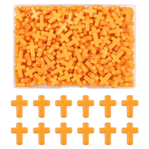 200Pcs Opaque Acrylic Beads