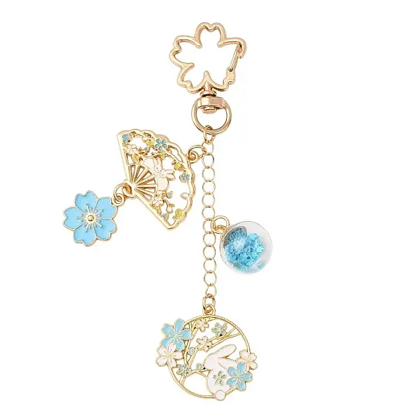 Alloy Enamel Pendant Keychains