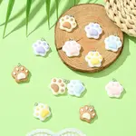 12Pcs 6 Colors Opaque Resin Pendants