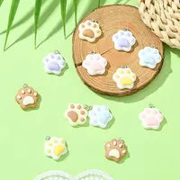 12Pcs 6 Colors Opaque Resin Pendants