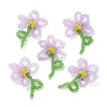 Handmade Glass Beaded Woven Cabochons