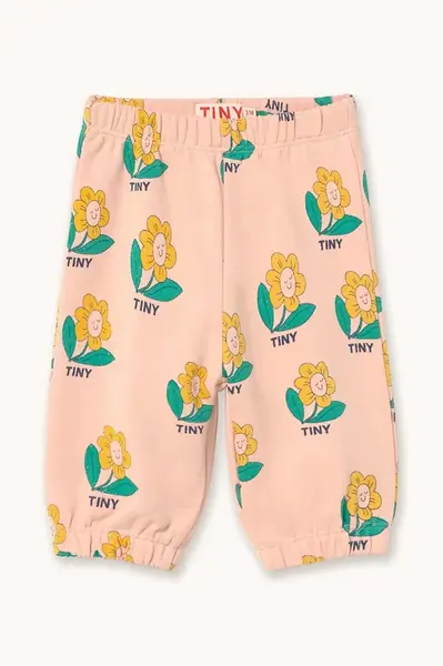 Dětské bavlněné tepláky Tinycottons TINY FLOWER BABY SWEATPANT