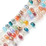 Electroplate Transparent Glass Beads Strands
