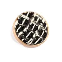 Wool Woven Metal Buttons