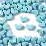 50Pcs UV Plating Opaque Acrylic Beads