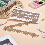 2 Yards Metallic Yarn Flower Lace Trim Ribbons