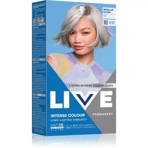 Schwarzkopf LIVE Intense Colour permanentní barva na vlasy odstín U71 Metallic Silver 1 ks