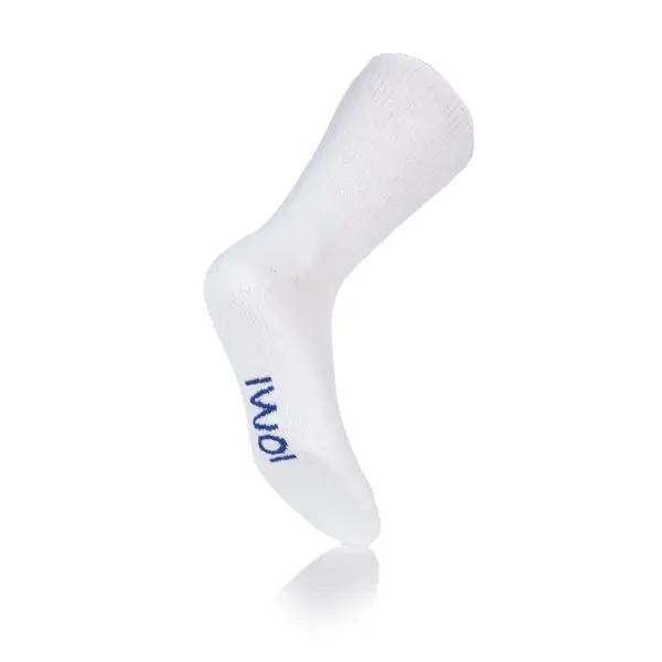 Ponožky IOMI Diabetik s voľným lemom a froté chodidlom Biele - Veľkosť ponožky 43-45