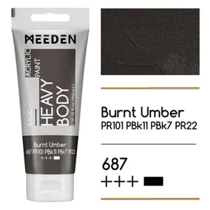 Akrylová barva Meeden 100ml – 687 Burnt Umber