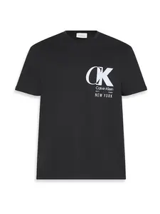 Calvin Klein Tričko '20S'  čierna / biela