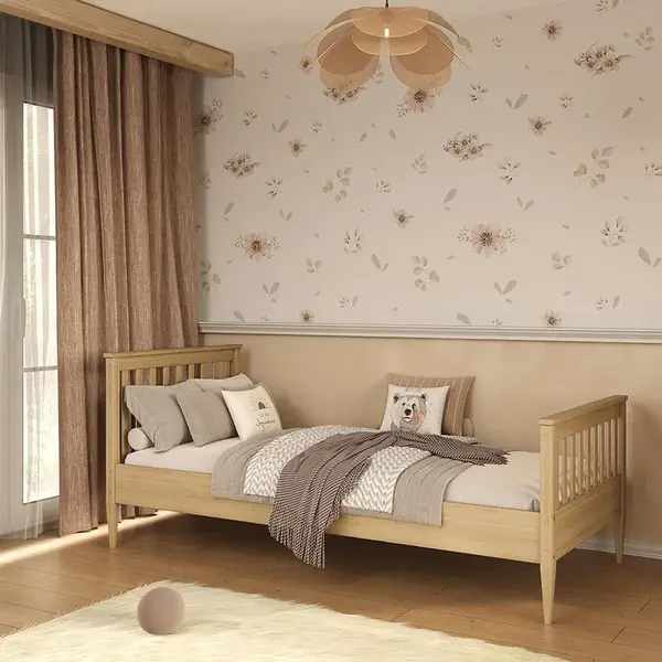 Postel Ignaś 80x180 přírodní, lakovaná