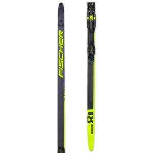 Fischer AEROLITE SKATE 80 SET + BDG RACE SKATE Lyže na bruslení, tmavě šedá, velikost