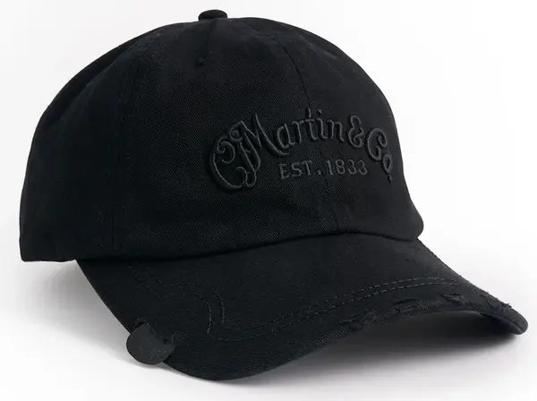 Martin Baseball Cap Pick Black/Black Logo