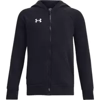 Under Armour RIVAL FLEECE FZ HOODIE Chlapecká mikina, černá, velikost XS