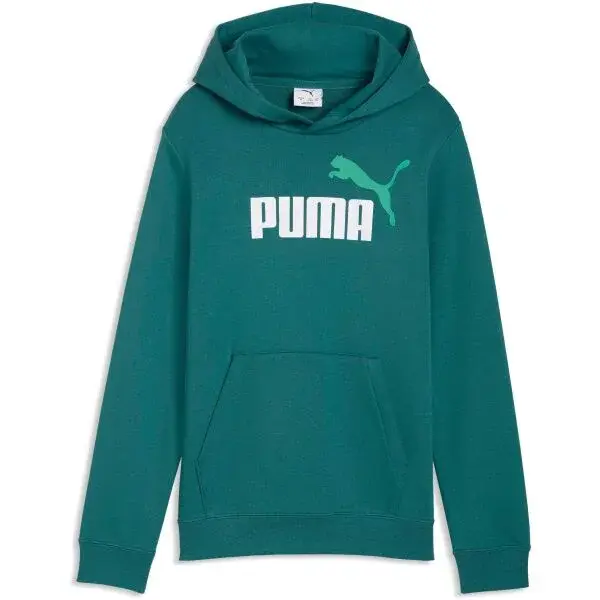 Puma ESSENTIALS 2 COLOR NO 1 LOGO HOODIE TR B Dětská mikina, zelená, velikost