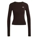 ADIDAS PERFORMANCE Funkčné tričko 'Power Essentials'  tmavohnedá / biela