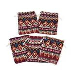 Ethnic Style Burlap Packing Pouches