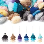 12Pcs 6 Styles Nylon Thread Tassel Big Pendant Decorations