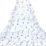 6 Yards Flower Pattern Milk Fiber Mesh Fabric