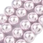 Electroplated Shell Pearl Beads Strands