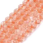 Crackle Transparent Glass Beads Strands