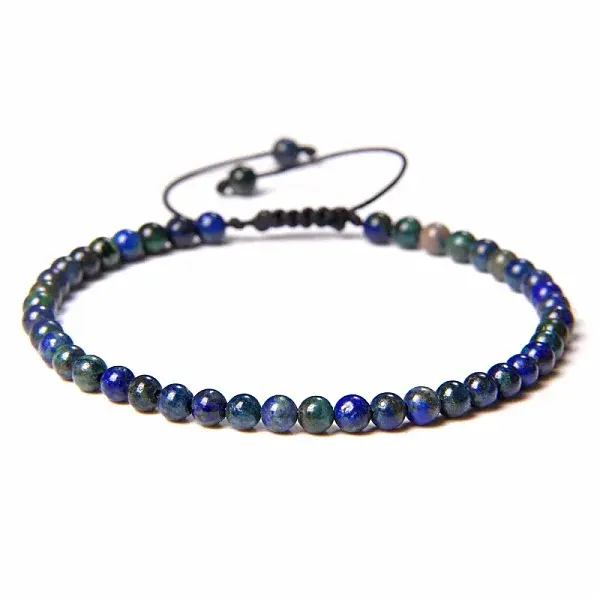 Adjustable Women's Chrysocolla Beaded Bracelet