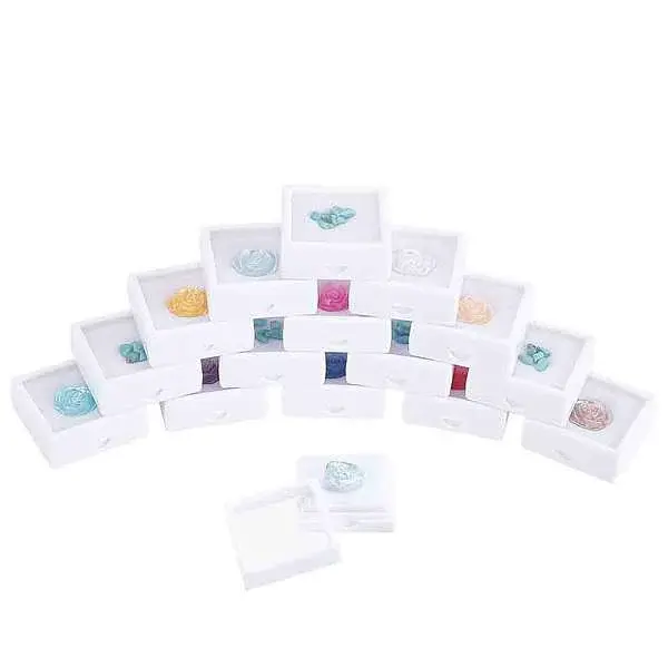15Pcs Clear Window Plastic Loose Diamond Boxes