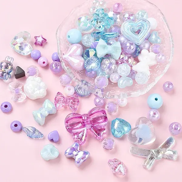60G 2 Colors Acrylic Beads