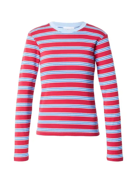 TOPSHOP Tričko 'JAVA'  modrá / svetlomodrá / červená / biela